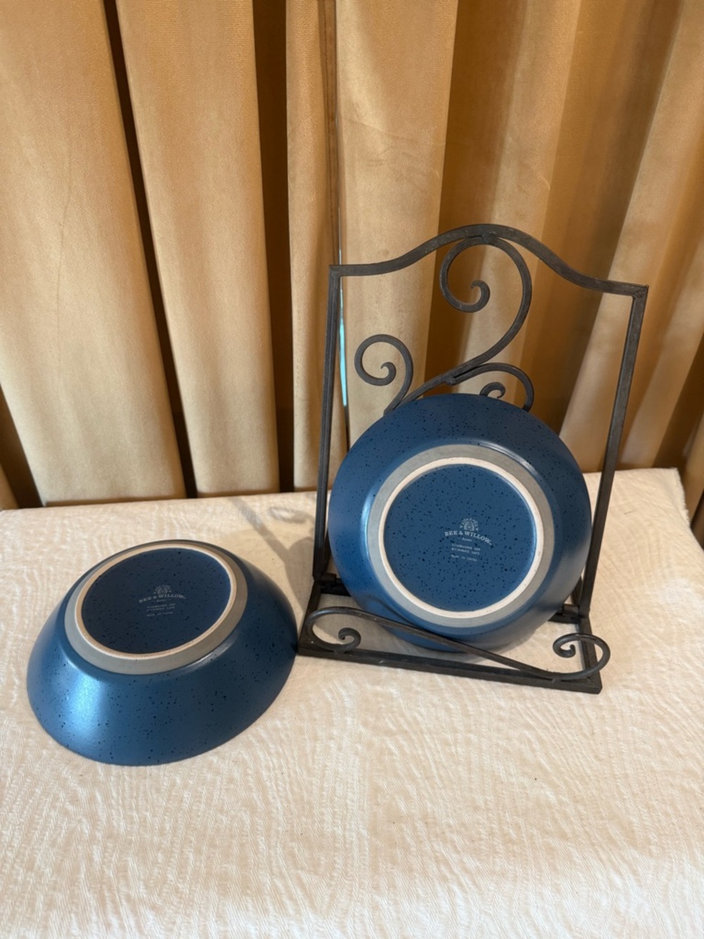 Bee & Willow Navy Blue Salad/Soup Bowls – Set of 2 - Picture 5 of 5
